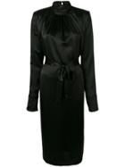 Matériel Long Sleeve Midi Dress - Black