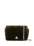 Vivienne Westwood Quilted Lightning Cross Body Bag - Green