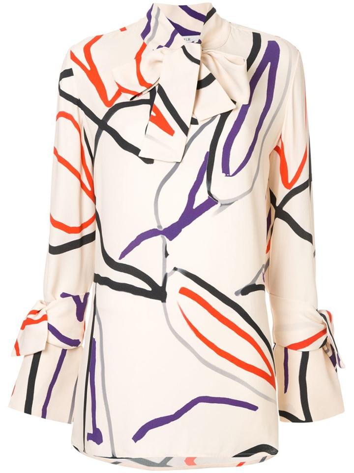 Layeur Pussy Bow Blouse - Multicolour