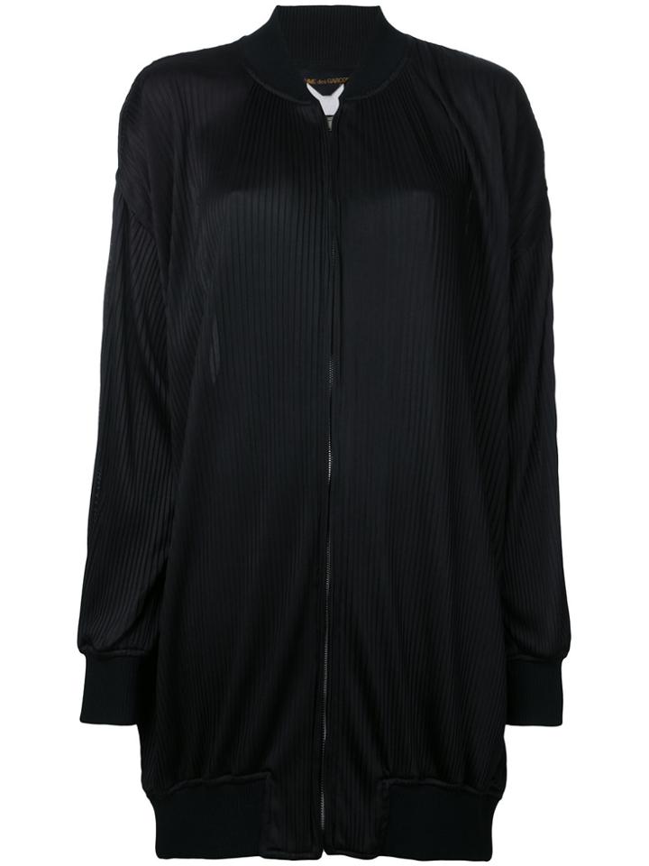Comme Des Garçons Vintage Pleated Bomber Jacket - Black