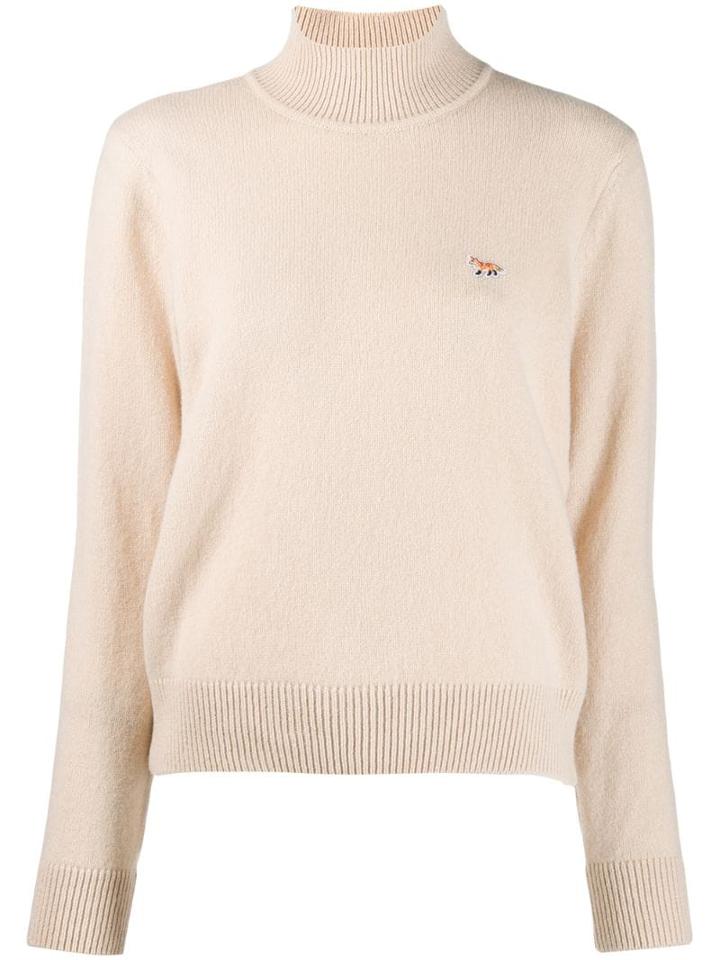 Maison Kitsuné Fox Detail Jumper - Neutrals