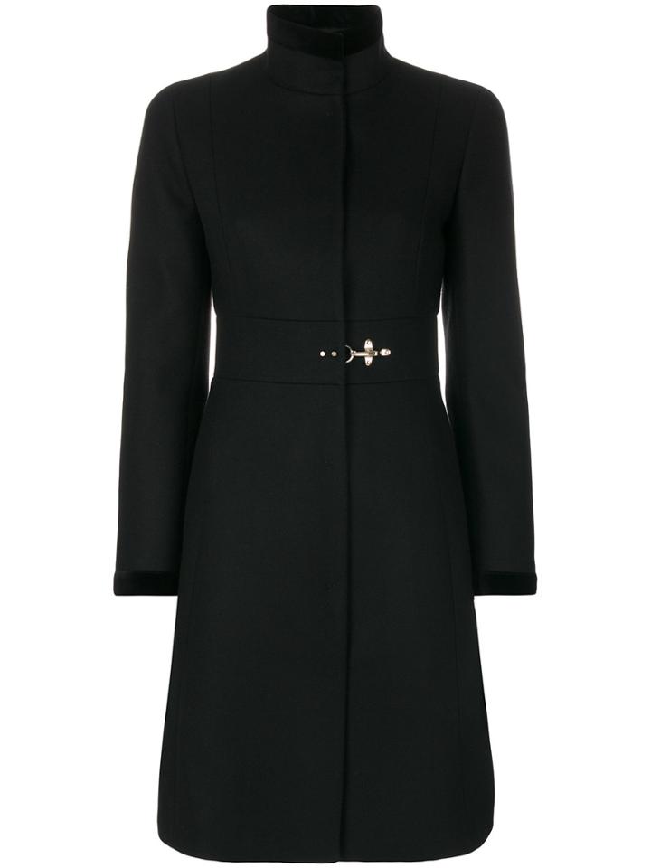 Fay Fitted Waist Coat - Black