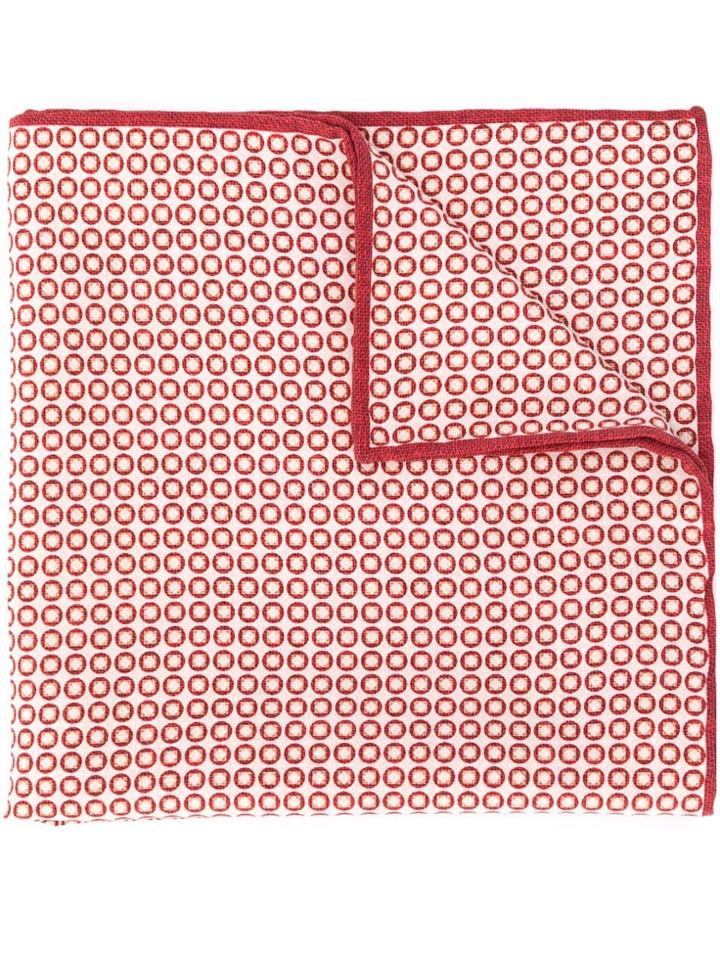 Brunello Cucinelli Geometric Pattern Scarf - Red