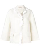 Marni Pailette Trim Jacket - White
