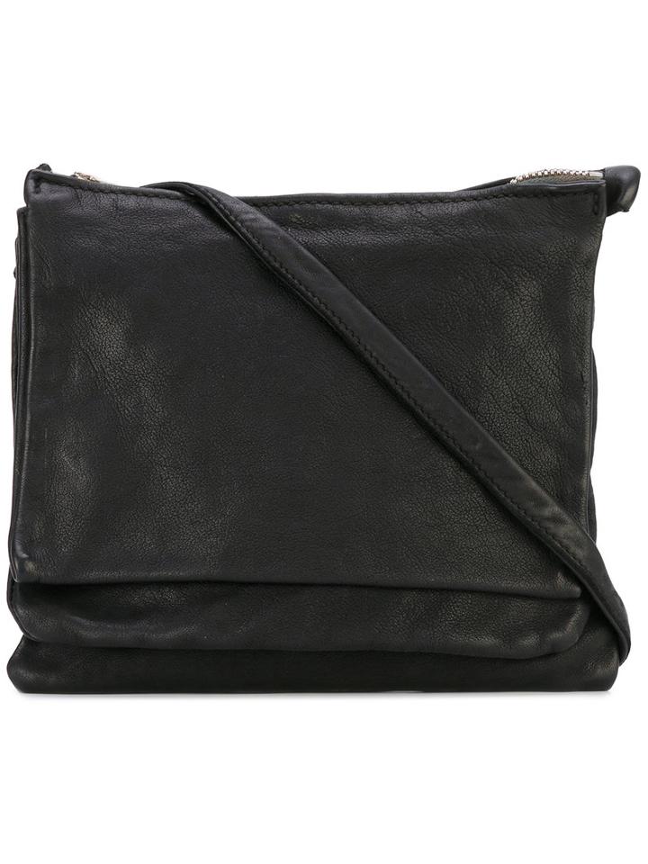 Guidi - Kangaroo Shoulder Bag - Unisex - Leather - One Size, Black, Leather