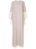 Rami Al Ali Fluted Sleeve Dress - Neutrals