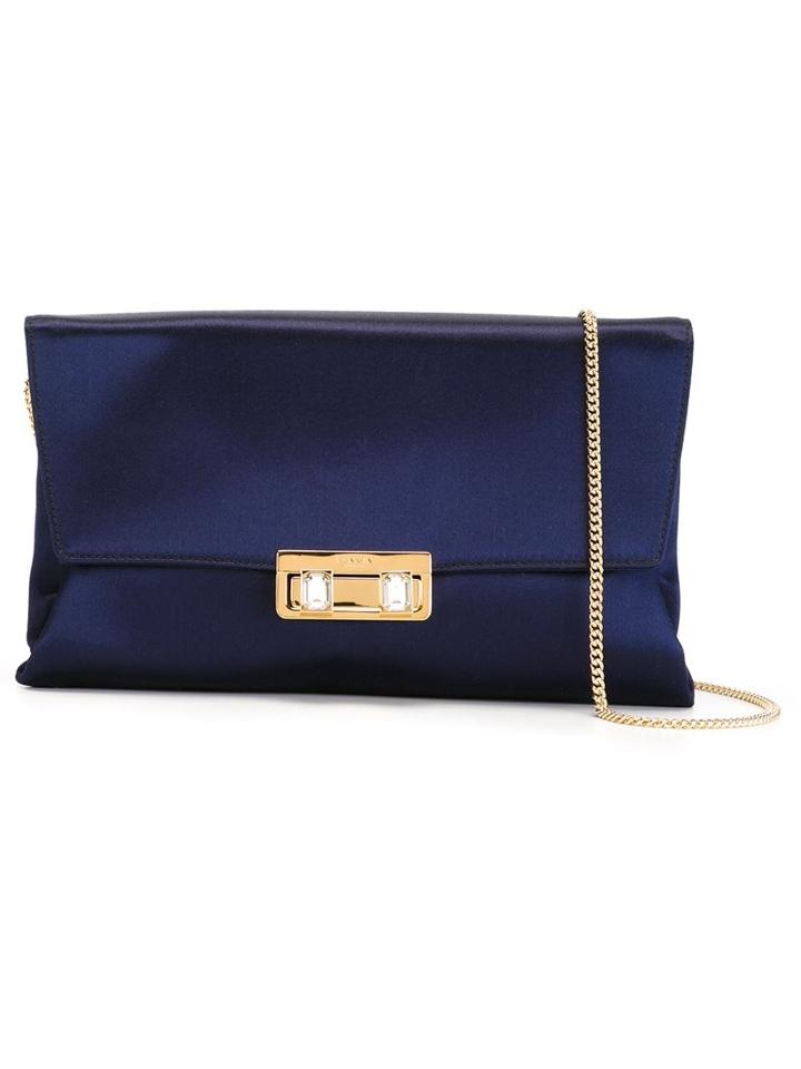 Lanvin 'jiji' Embellished Clutch, Women's, Blue