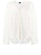 Magda Butrym - Lace Detail Blouse - Women - Silk/cotton - 34, White, Silk/cotton