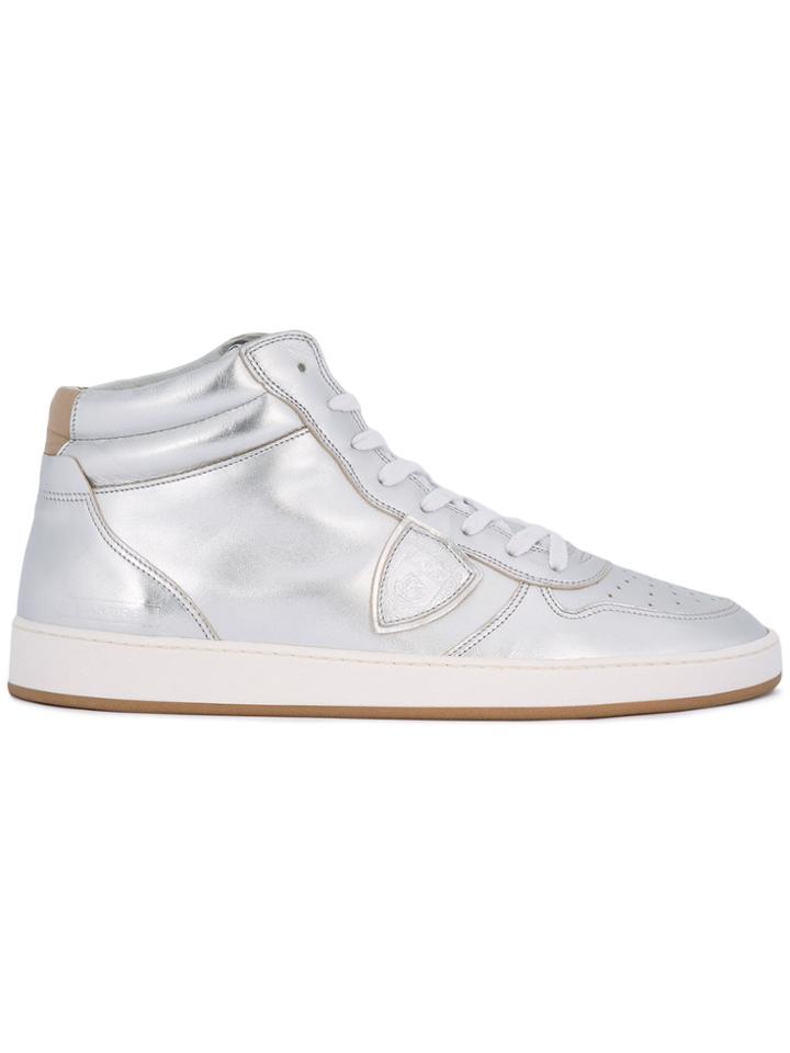 Philippe Model High Top Sneakers - Metallic