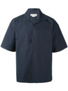 Marni Short Sleeved Shirt, Men's, Size: 48, Blue, Cotton