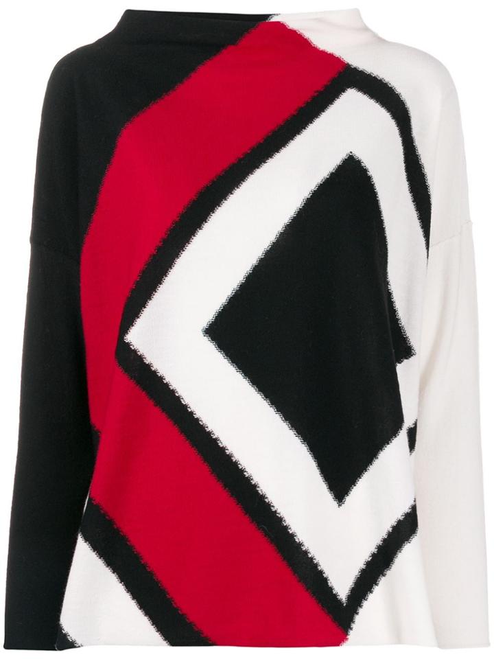 Pierantoniogaspari Zigzag Pattern Jumper - Black