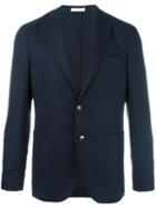 Boglioli Two Button Blazer, Size: 54, Blue, Wool/acetate/cupro