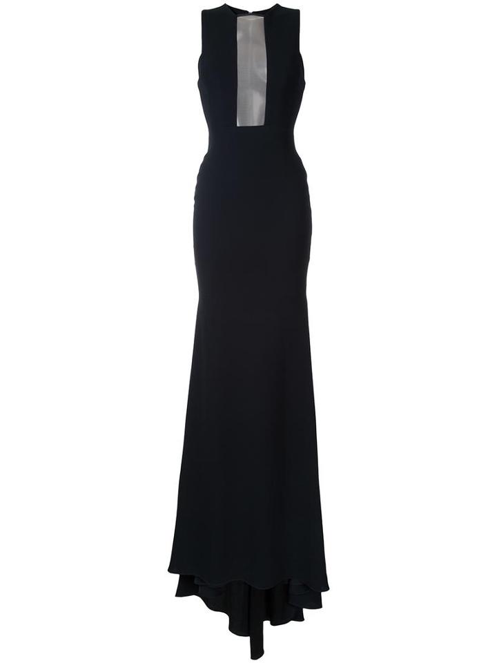 Alex Perry 'alex' Gown, Women's, Size: 10, Black, Polyester/triacetate