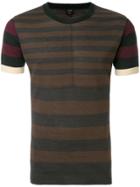 Jean Paul Gaultier Vintage Striped Colour-block T-shirt - Multicolour