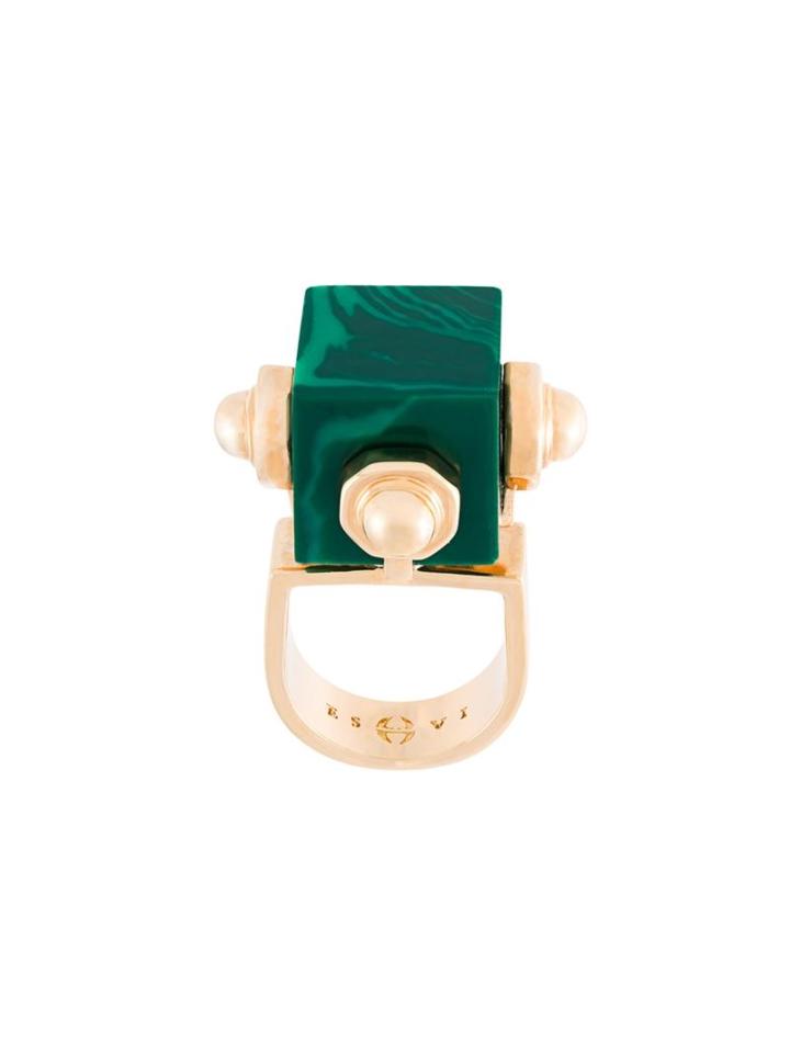 Eshvi 'lava' Ring, Women's, Size: 52, Green