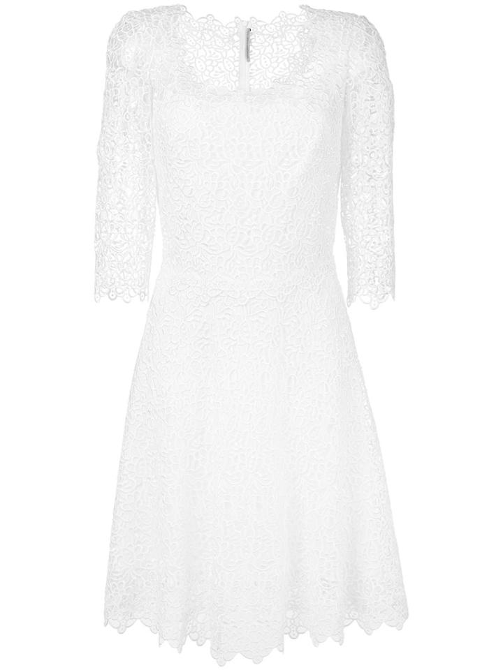 Embroidered Dress - Women - Viscose/polyester/silk - 46, Pink/purple, Viscose/polyester/silk, Ermanno Scervino