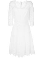 Embroidered Dress - Women - Viscose/polyester/silk - 46, Pink/purple, Viscose/polyester/silk, Ermanno Scervino