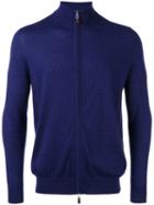 N.peal Zip Up Cardigan, Men's, Size: Small, Blue, Cashmere/silk