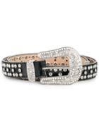 Philipp Plein Embellished Cowboy Belt - Black