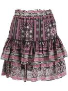 Isabel Marant Short Erine Skirt - Purple