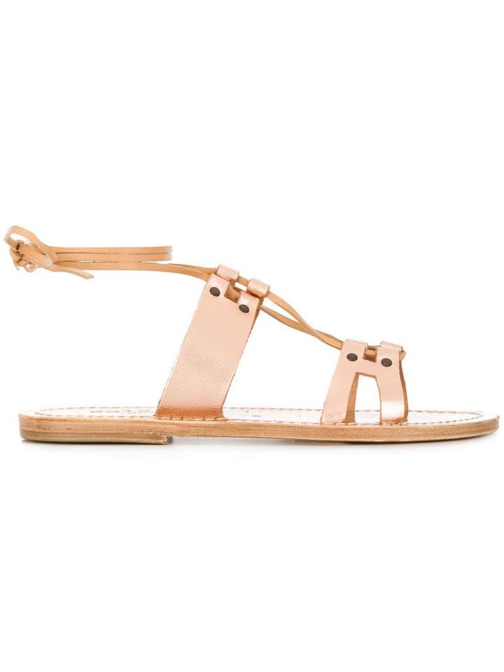Solange Sandals Lace-up Sandals - Metallic