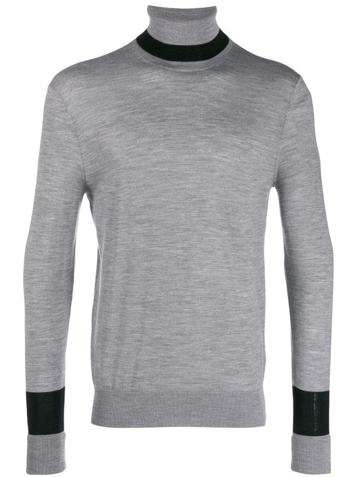 Neil Barrett Roll Neck Jumper - Grey