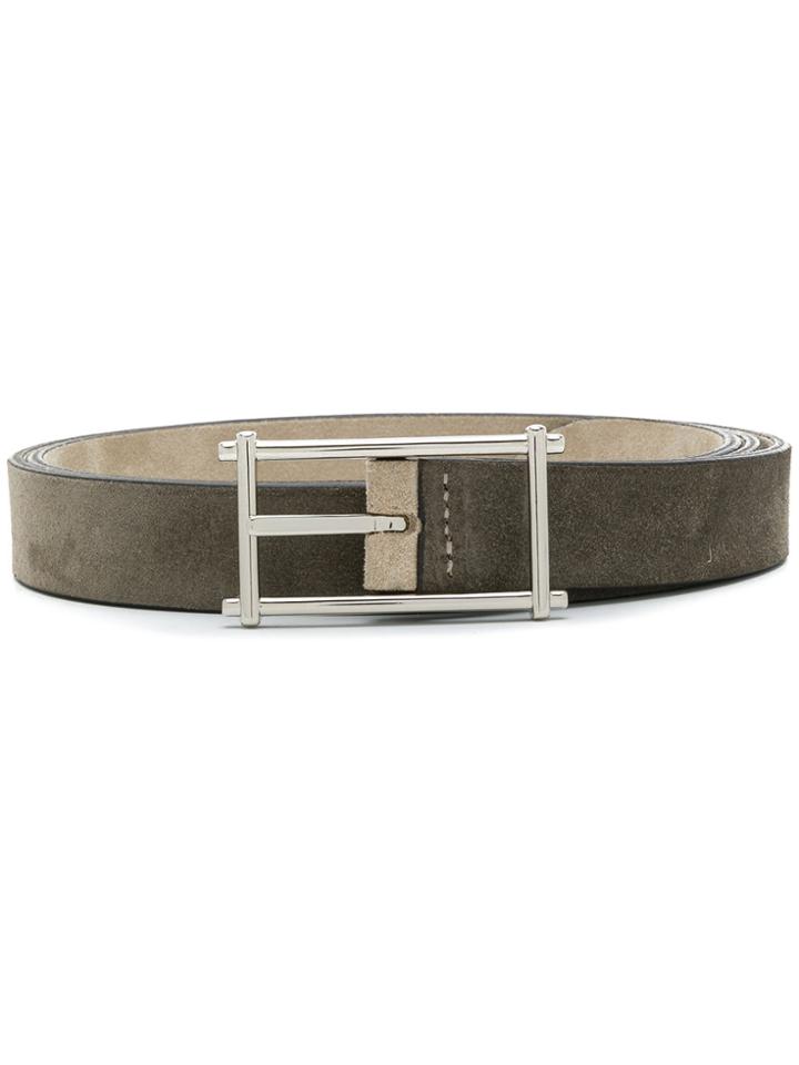 Eleventy Suede Belt - Green