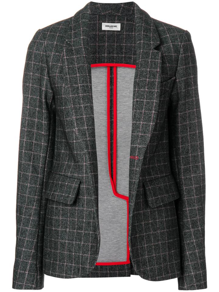 Zadig & Voltaire Very Check Blazer - Black