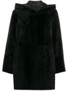 Drome Textured Shearling Jacket - Black