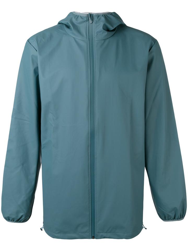 Rains - Hooded Zip Up Jacket - Men - Polyester/polyurethane - S, Blue, Polyester/polyurethane