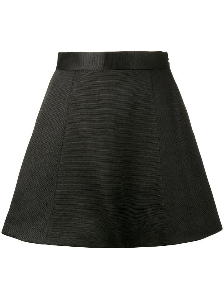 Olivier Theyskens - Mini Skater Skirt - Women - Silk/cotton - 40, Black, Silk/cotton