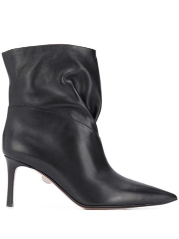 Samuele Failli Gathered Ankle Boots - Black