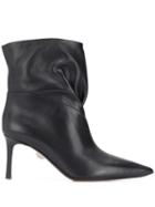 Samuele Failli Gathered Ankle Boots - Black