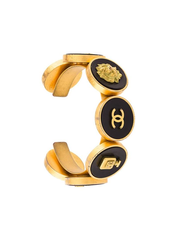 Chanel Vintage Logo Cuff