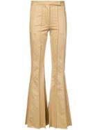 Rosie Assoulin Vertical Stitching Bootcut Trousers - Brown