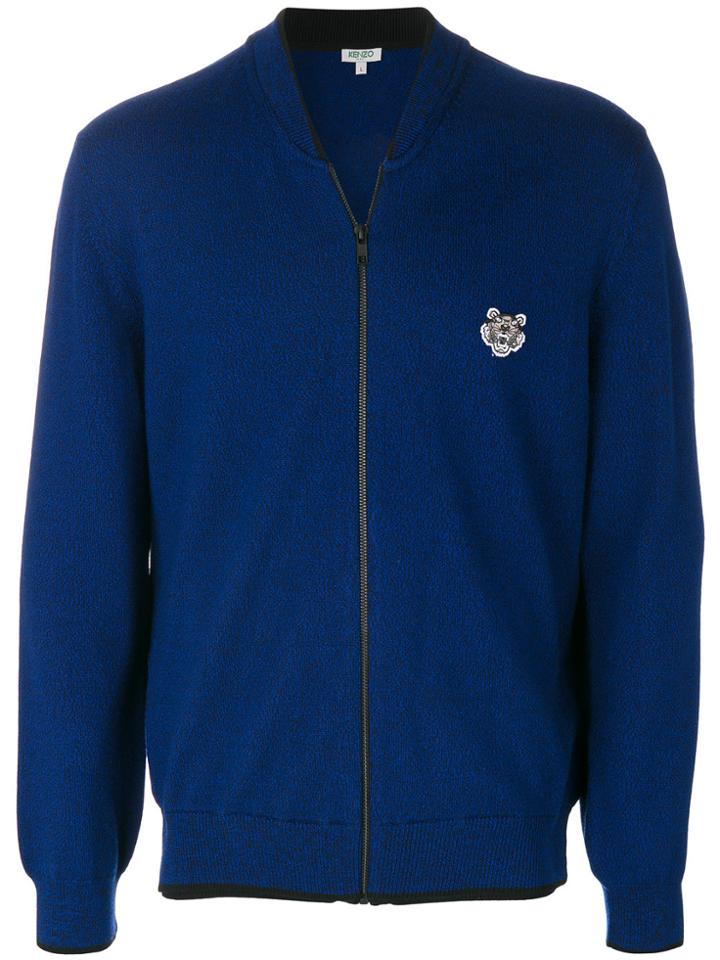 Armani Jeans Zipped Bomber Sweatshirt - Pink & Purple