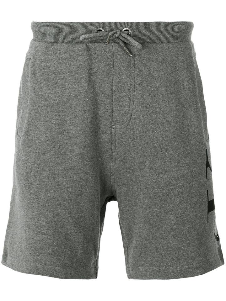 Calvin Klein Jeans Logo Print Sweatshorts, Men's, Size: Small, Grey, Cotton