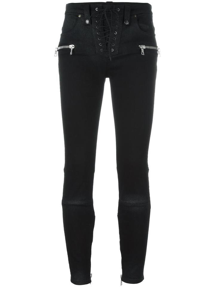 Unravel Project Skinny Trousers, Women's, Size: 29, Black, Cotton/spandex/elastane