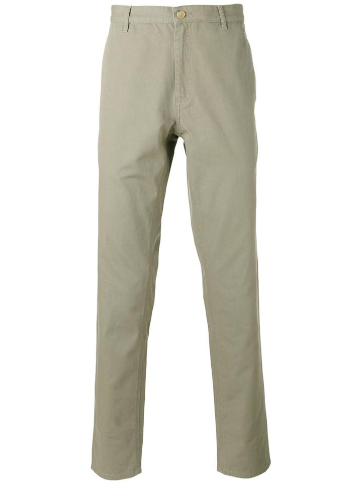 A.p.c. Casual Chinos, Men's, Size: 30, Green, Cotton