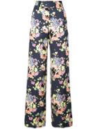 Jill Stuart Kelsey Floral Trousers - Black