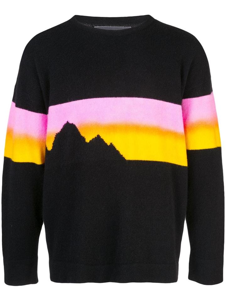 The Elder Statesman Cashmere Crew Neck Jumper - Black