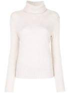 N.peal Chunky Roll Neck Jumper - Nude & Neutrals