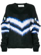 Off-white Detachable Sleeve Sweater - Black