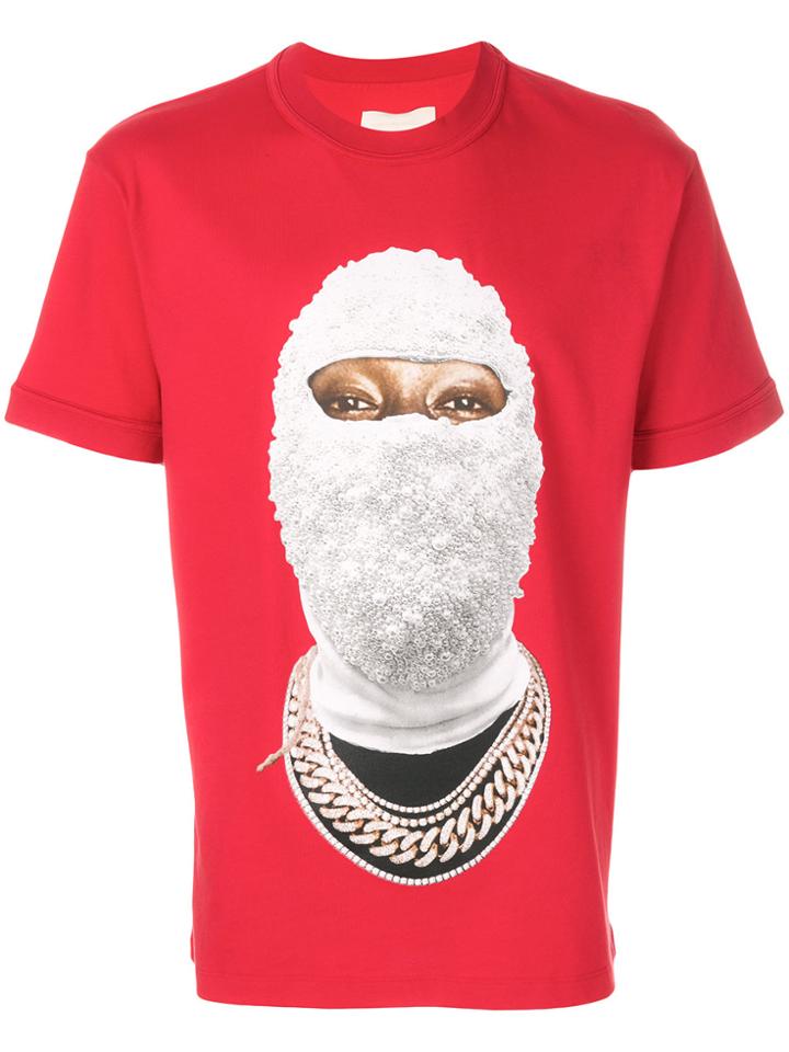 Ih Nom Uh Nit Face Printed T-shirt - Red