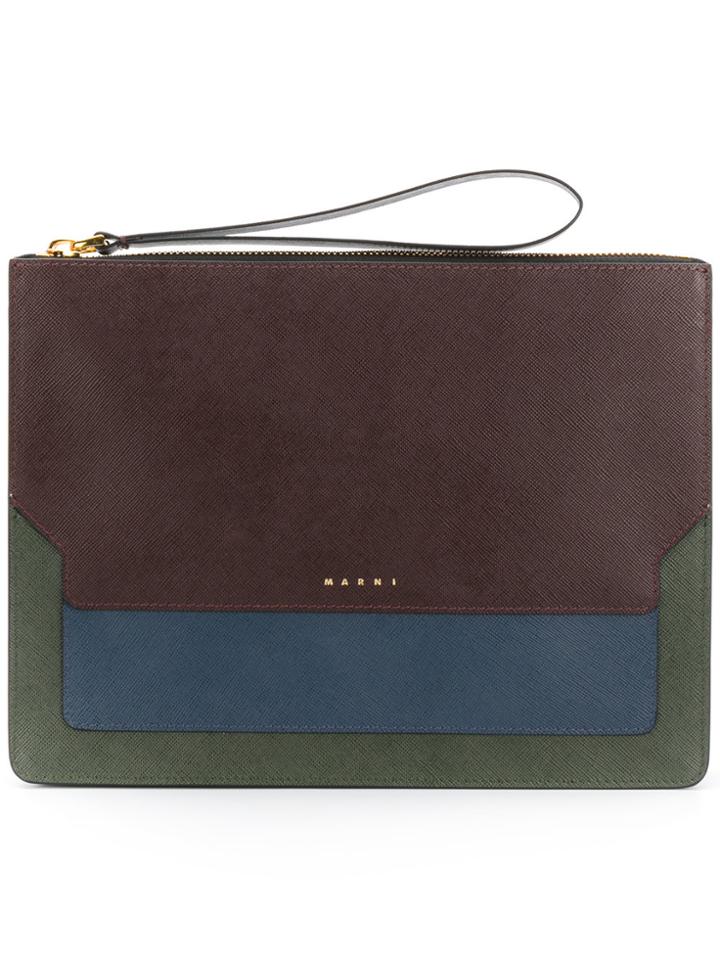 Marni Trunk Clutch Bag - Green