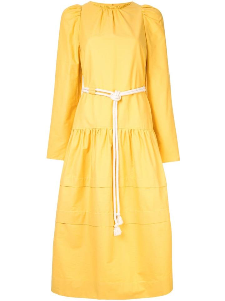 Atlantique Ascoli Rope Belt Dress - Yellow