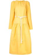 Atlantique Ascoli Rope Belt Dress - Yellow