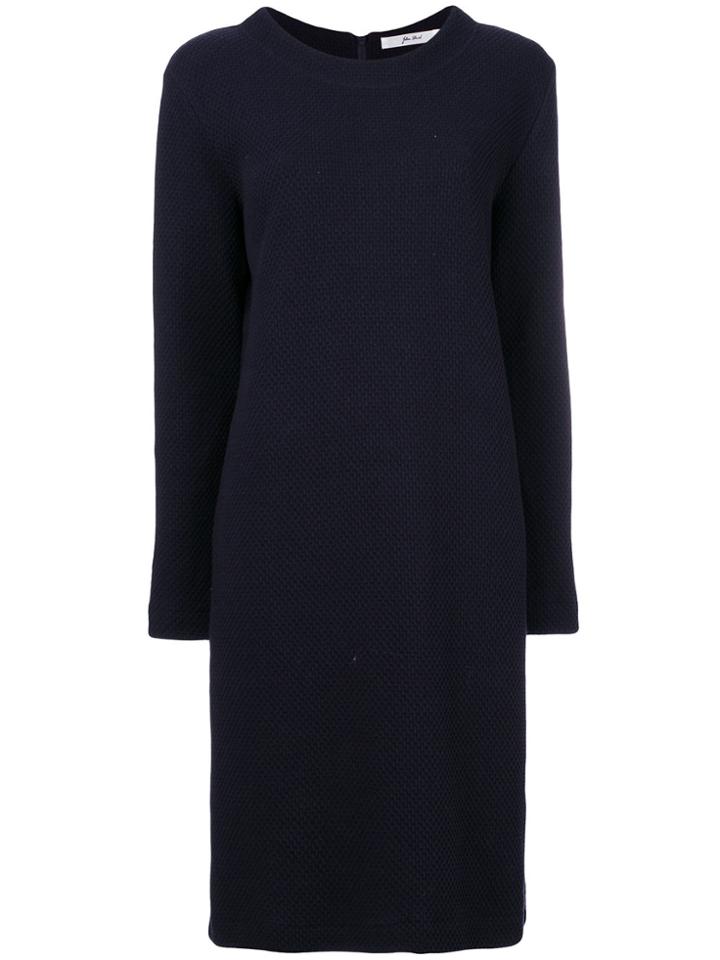 Julien David Textured-knit Dress - Blue