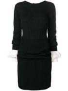 Chanel Pre-owned Layered Short Dress - Black