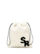 Simonetta Ravizza Shearling Mini Bag - White